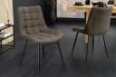 riess-ambiente Esszimmerstuhl ROADSTAR Taupe Schwarz Microfaser Metallbeine Bild 2