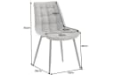 riess-ambiente Esszimmerstuhl ROADSTAR Taupe Schwarz Microfaser Metallbeine Bild 5