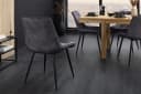 riess-ambiente Esszimmerstuhl ROADSTAR grau/schwarz Samt Metallbeine Retro Bild 3
