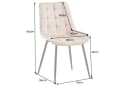 riess-ambiente Esszimmerstuhl ROADSTAR grau/schwarz Samt Metallbeine Retro Bild 4