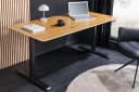 riess-ambiente Schreibtisch OAK DESK 120cm Natur/schwarz-Eiche höhenverstellbar Bild 3
