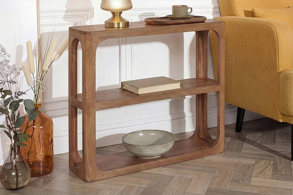 riess-ambiente Konsolentisch ELEMENTS 90cm braun Mangoholz Massiv - Bild 3