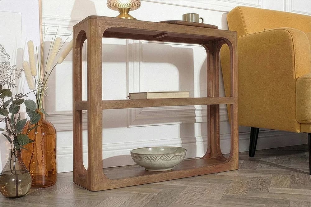 riess-ambiente Konsolentisch ELEMENTS 90cm braun Mangoholz Massiv - Bild 4