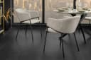 riess-ambiente Esszimmerstuhl NOBLESSE Beige Schwarz Chenille Metall Retro Bild 4