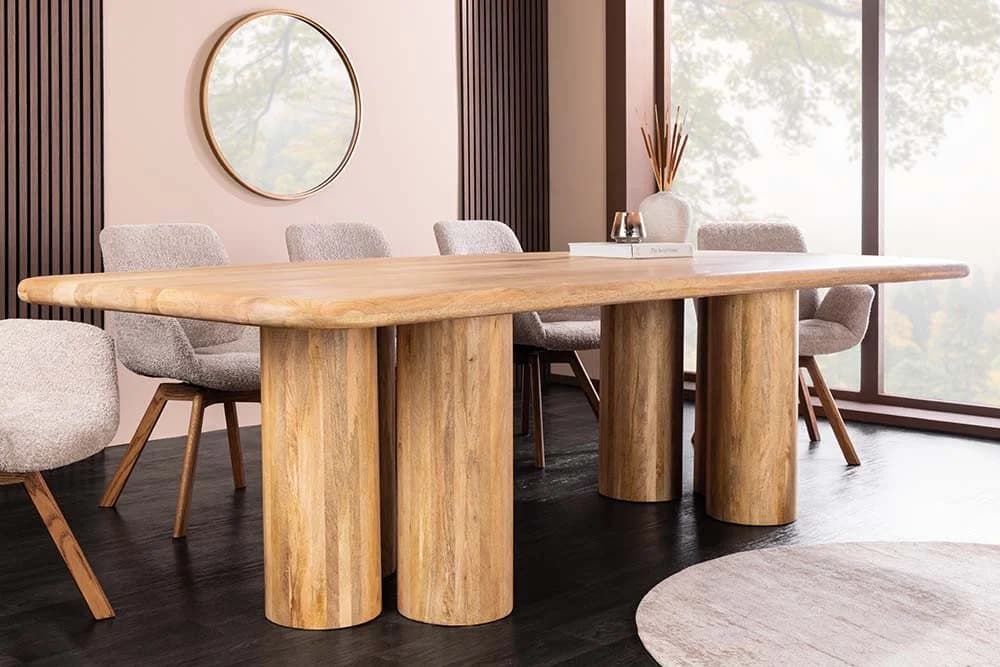 riess-ambiente Esstisch ART DECO 240cm Massivholz Säulenfüße - Bild 5