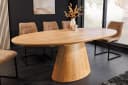 riess-ambiente Esstisch UNIQUE 160-200cm natur Eichenholz Säulenfuß ausziehbar 8 Personen Bild 1