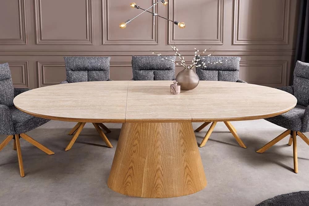riess-ambiente Esstisch UNIQUE Keramik Eiche ausziehbar oval - Bild 2