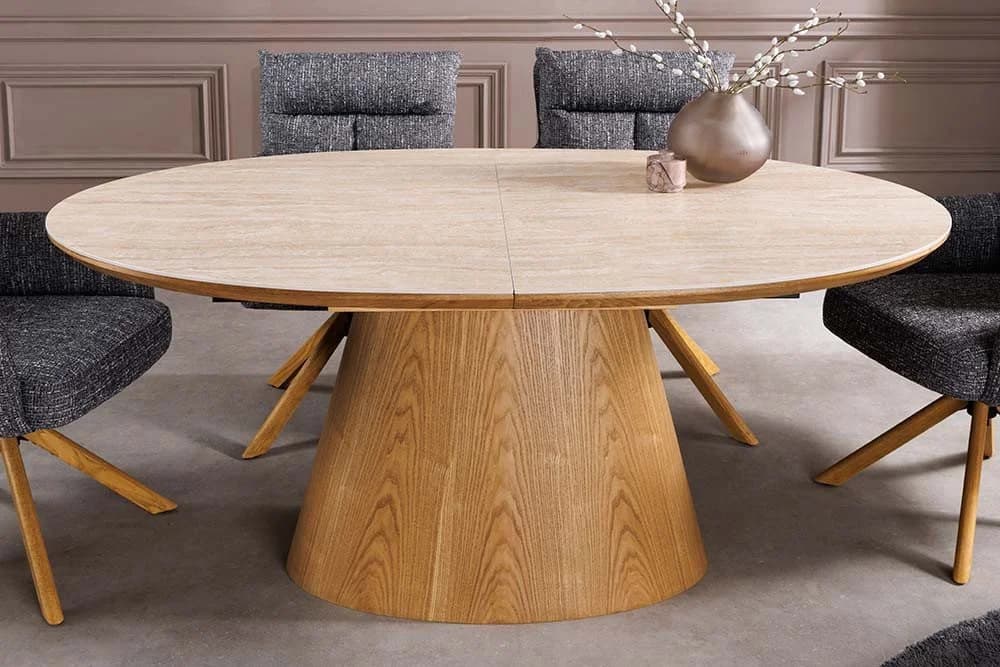 riess-ambiente Esstisch UNIQUE Keramik Eiche ausziehbar oval - Bild 3