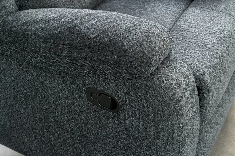 riess-ambiente TV-Sessel HOLLYWOOD dunkelgrau – Kinosessel, verstellbare Rückenlehne, Stoff - Bild 5