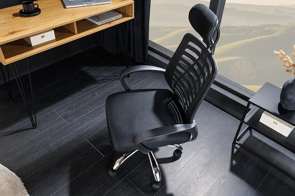 riess-ambiente Bürostuhl YOGA Schwarz höhenverstellbar ergonomisch mit Armlehne - Bild 4