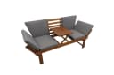 riess-ambiente Gartenbank MODULAR 200cm natur FSC Holz klappbar mit Tisch Bild 1