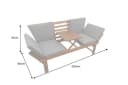 riess-ambiente Gartenbank MODULAR 200cm natur FSC Holz klappbar mit Tisch Bild 4