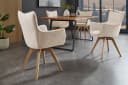 Riess-Ambiente Drehstuhl VOGUE Beige Natur Eichenholz Bild 1