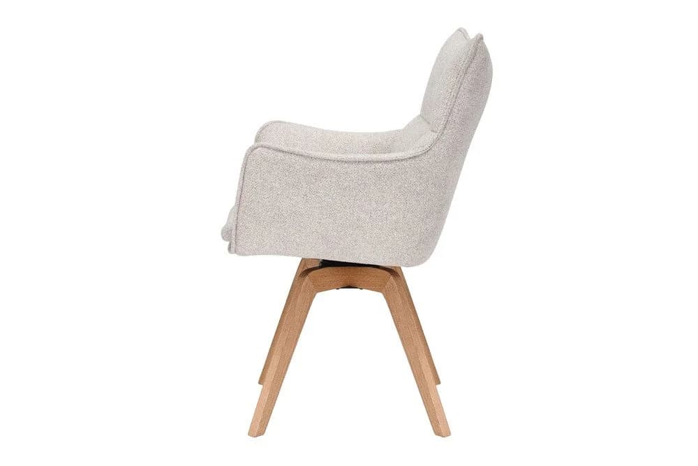 Riess-Ambiente Drehstuhl VOGUE Beige Natur Eichenholz - Bild 3