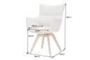 riess-ambiente Drehstuhl VOGUE Rostbraun Eiche 360° drehbar Bild 5