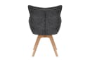 riess-ambiente Drehstuhl VOGUE anthrazit/natur - Strukturstoff, Eiche, 360° drehbar, Armlehne Bild 4