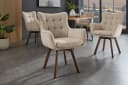 riess-ambiente Drehstuhl THOR beige/braun mit Armlehne Bild 2