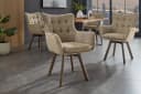 Riess Ambiente Drehstuhl THOR Taupe Braun Eichenholz Bild 2