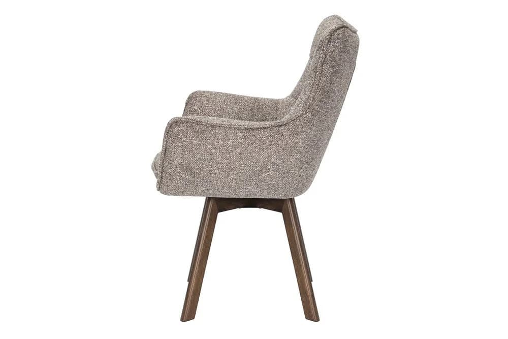Riess Ambiente Drehstuhl THOR Taupe Braun Eichenholz - Bild 3