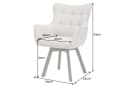 Riess Ambiente Drehstuhl THOR Taupe Braun Eichenholz Bild 5