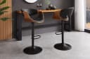 riess-ambiente Barhocker ORGANIC schwarz höhenverstellbar drehbar Bild 1