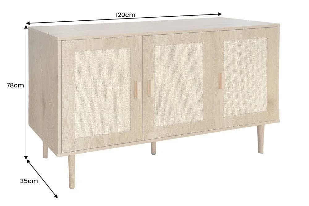 riess-ambiente Sideboard VIENNA 120 cm Wiener Geflecht Retro - Bild 5