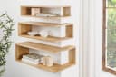 riess-ambiente Wandregal SURREAL 3er Set Natur Mango-Massivholz Bild 2