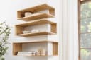 riess-ambiente Wandregal SURREAL 3er Set Natur Mango-Massivholz Bild 4