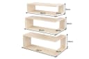 riess-ambiente Wandregal SURREAL 3er Set Natur Mango-Massivholz Bild 5