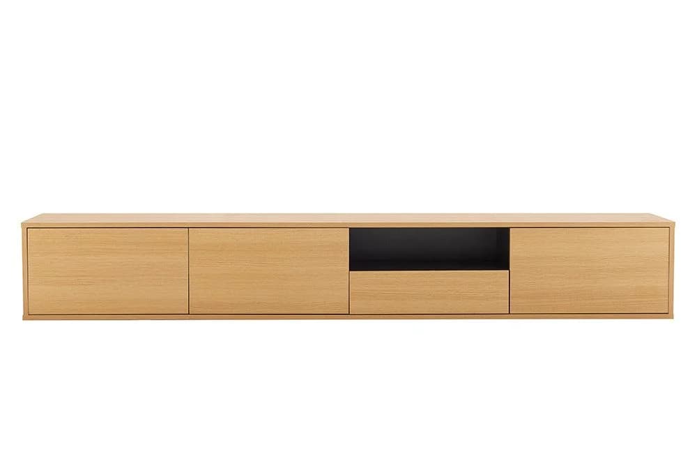 riess-ambiente TV-Board LOFT 200cm natur/schwarz - Hängendes Sideboard - Bild 4