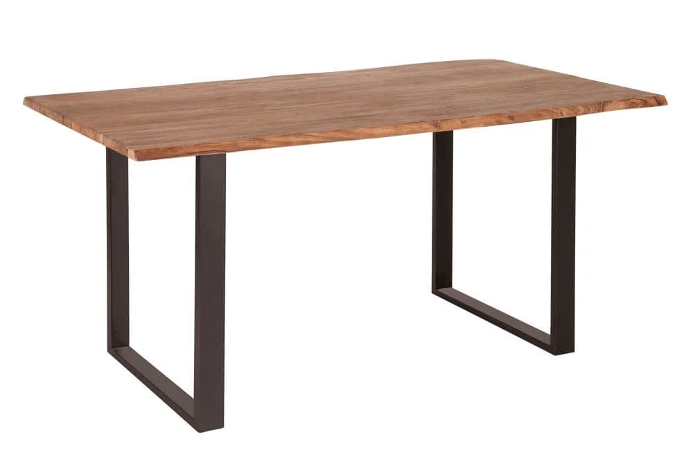 riess-ambiente Baumkantentisch MAMMUT 140cm Akazie Massivholz Industrial Design
