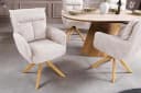 riess-ambiente Polsterstuhl BIG GEORGE Champagner Greige 360° Drehstuhl Bild 3