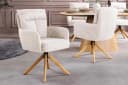 riess-ambiente Polsterstuhl BIG GEORGE Champagner Greige 360° Drehstuhl Bild 4