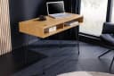 riess-ambiente Schreibtisch STUDIO 110cm natur-Eiche, Stauraum, Hairpin, homeoffice, platzsparend Bild 2