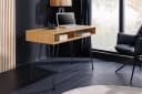 riess-ambiente Schreibtisch STUDIO 110cm natur-Eiche, Stauraum, Hairpin, homeoffice, platzsparend Bild 3