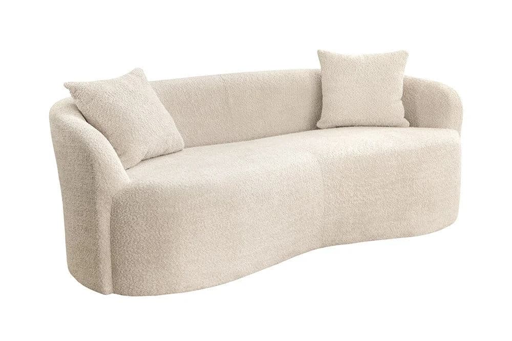 riess-ambiente 2-Sitzer Sofa ELEMENTAL 180 cm Champagner Beige Bouclé