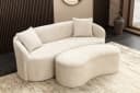 riess-ambiente 2-Sitzer Sofa ELEMENTAL 180 cm Champagner Beige Bouclé Bild 2