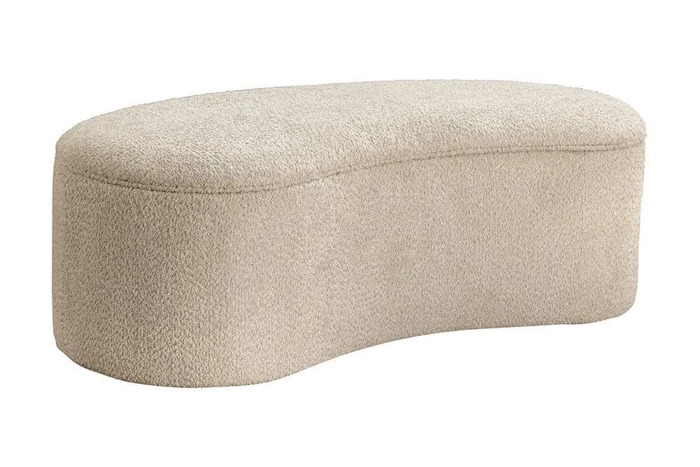 riess-ambiente Sitzbank ELEMENTAL 120cm Champagner Beige mit Stauraum