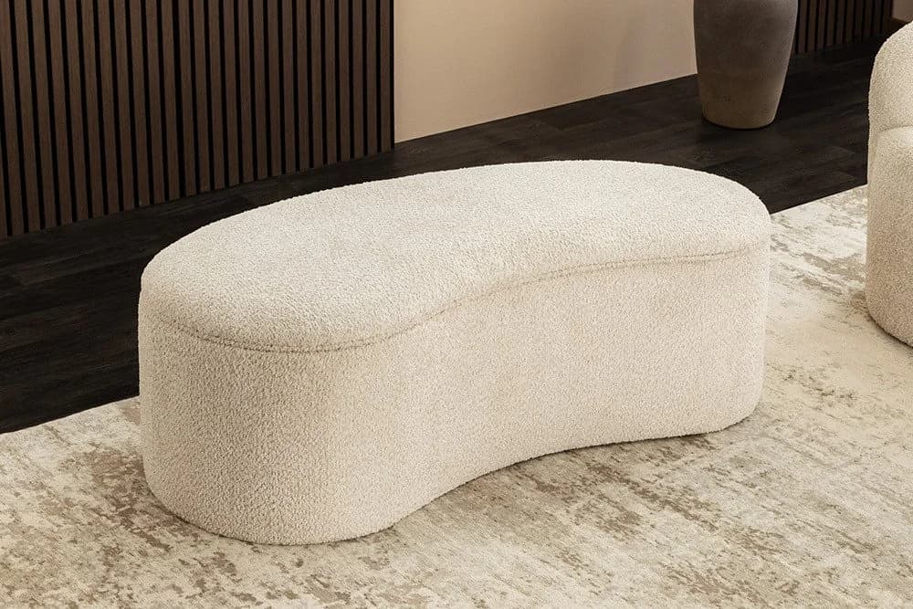 riess-ambiente Sitzbank ELEMENTAL 120cm Champagner Beige mit Stauraum - Bild 2