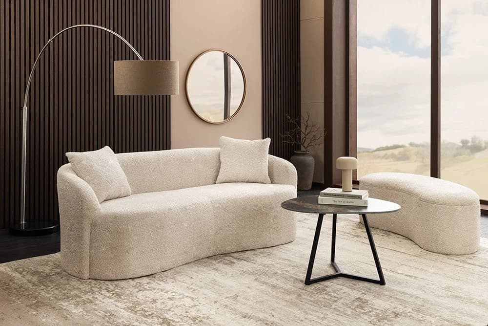 riess-ambiente Sitzbank ELEMENTAL 120cm Champagner Beige mit Stauraum - Bild 4