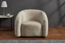 riess-ambiente Loungesessel VOGUE 95cm beige – Sessel mit Armlehnen, Samtbezug, modern Bild 3