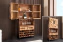 riess-ambiente Barschrank BODEGA 160cm Pinienholz mit Glashalter Bild 2
