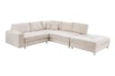 riess-ambiente Ecksofa KENT 220cm Champagner-Beige Strickstoff mit Hocker Bild 1