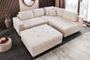 riess-ambiente Ecksofa KENT 220cm Champagner-Beige Strickstoff mit Hocker Bild 5