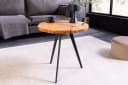 riess-ambiente Couchtisch ARBOR rund Eichenholz massiv schwarz Bild 3