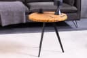 riess-ambiente Couchtisch ARBOR rund Eichenholz massiv schwarz Bild 4