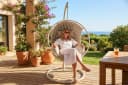 riess-ambiente Hängesessel ROPE Greige Aluminium Polyrattan mit Kissen Bild 2