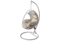 riess-ambiente Hängesessel ROPE Greige Aluminium Polyrattan mit Kissen Bild 4