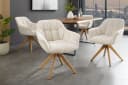riess-ambiente Polsterstuhl PAPILLON Champagner Beige Natur 180° Drehbar Bild 2