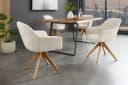 riess-ambiente Polsterstuhl PAPILLON Champagner Beige Natur 180° Drehbar Bild 3